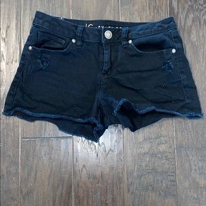 LC Lauren Conrad Black Denim Shorts